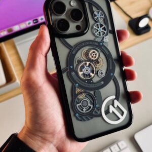 Spigen Ultra Hybrid MagFit Back Cover Case [MagSafe Compatible] [3D Spatial Effect with Hexa-Layer Print] - c11 Chronos